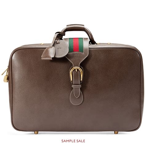 gucci longvloei|Gucci leather suitcase.